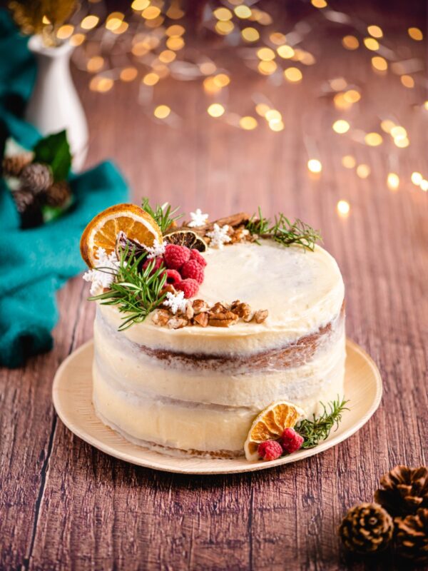 Carrot cake Navideña