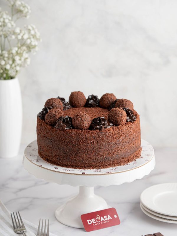 Torta de cacao con fudge de chocolate orgánico