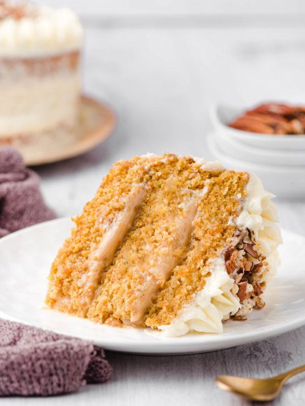 Torta de zanahoria con manjar y frosting Sin azúcar